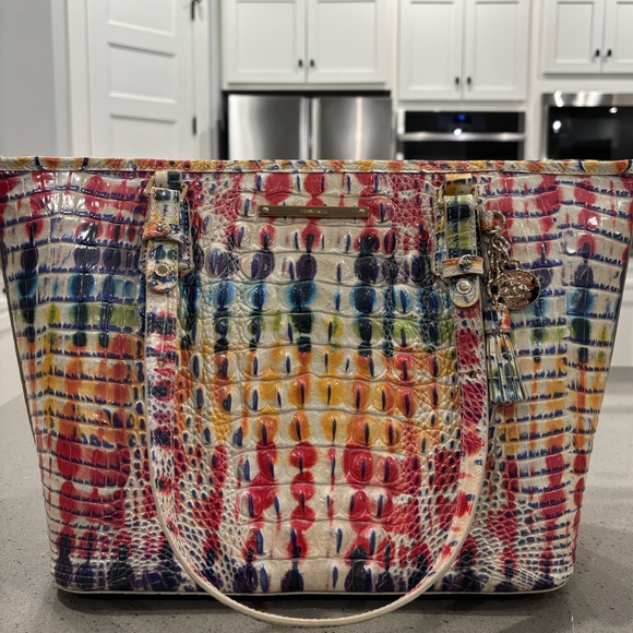 Brahmin Leather Tote – Celebrate Melbourne – New with Dust Bag – Authentic - Picture 3 of 12